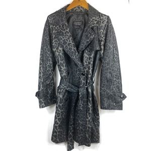 VTG Sanyo Leopard Print Light Trench Coat